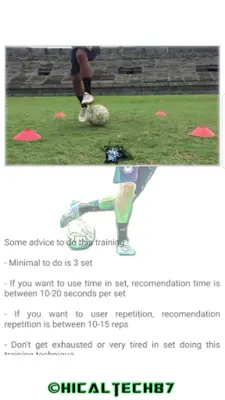 Soccer Footwork Training android App screenshot 1